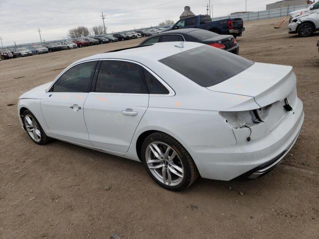 WAUDNAF47LN006580 - 2020 AUDI A4 PREMIUM WHITE photo 2