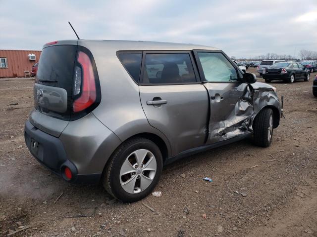 KNDJN2A24F7116836 - 2015 KIA SOUL GRAY photo 3