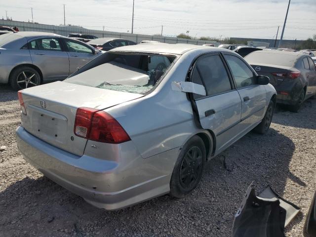 2HGES151X4H591190 - 2004 HONDA CIVIC DX SILVER photo 3