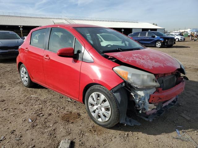 JTDKTUD37CD537148 - 2012 TOYOTA YARIS RED photo 4