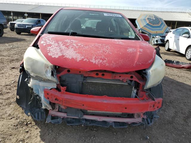 JTDKTUD37CD537148 - 2012 TOYOTA YARIS RED photo 5