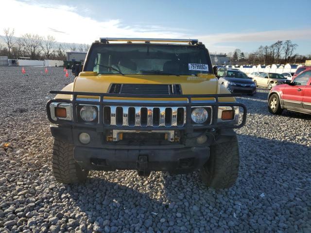 5GRGN23U83H123091 - 2003 HUMMER H2 YELLOW photo 5