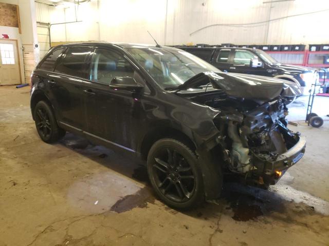 2FMDK4JC2DBB81288 - 2013 FORD EDGE SEL BLACK photo 4