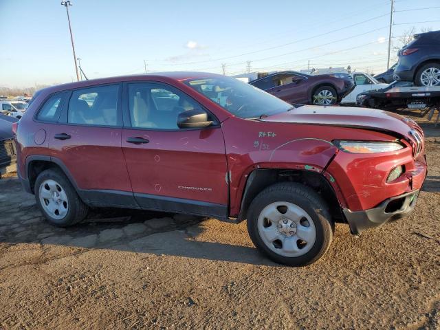 1C4PJLAB4EW163767 - 2014 JEEP CHEROKEE SPORT RED photo 4