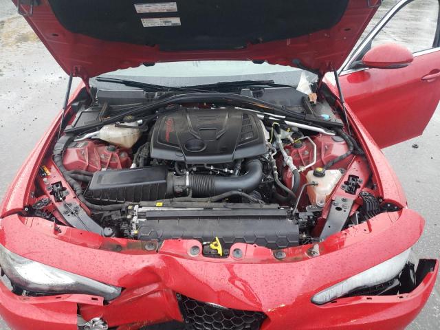 ZARFAEDN7J7580159 - 2018 ALFA ROMEO GIULIA Q4 წითელი ფოტო 11