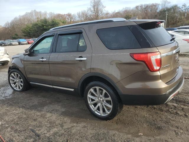 1FM5K8F85GGD09276 - 2016 FORD EXPLORER LIMITED BROWN photo 2