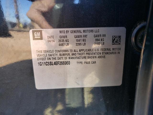 1G11C5SL4EF266960 - 2014 CHEVROLET MALIBU 1LT 灰色 照片 12
