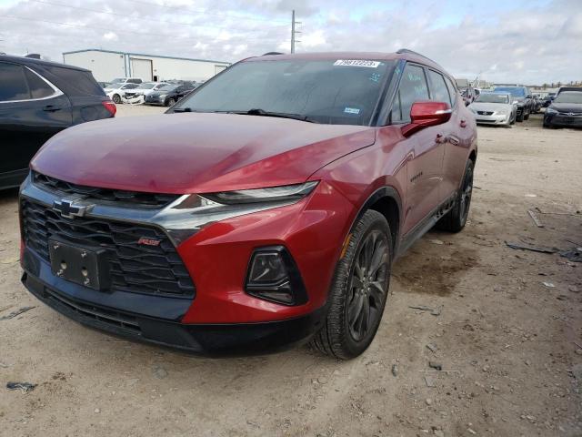 3GNKBERS4MS556774 - 2021 CHEVROLET BLAZER RS RED photo 1