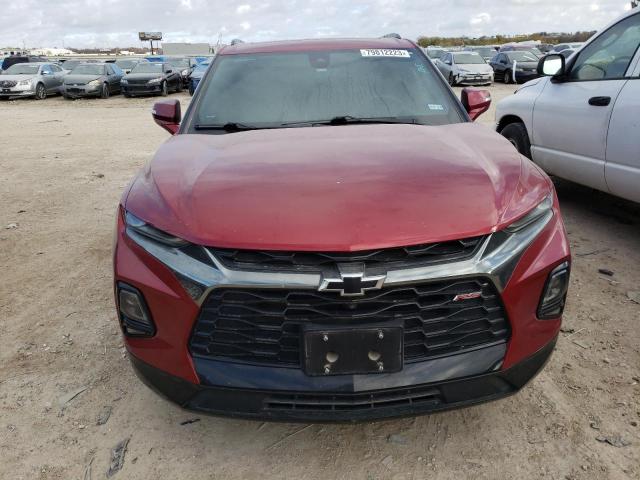 3GNKBERS4MS556774 - 2021 CHEVROLET BLAZER RS RED photo 5