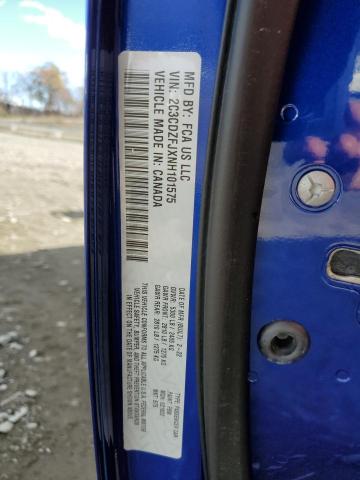 2C3CDZFJXNH101575 - 2022 DODGE CHALLENGER R/T SCAT PACK BLUE photo 12