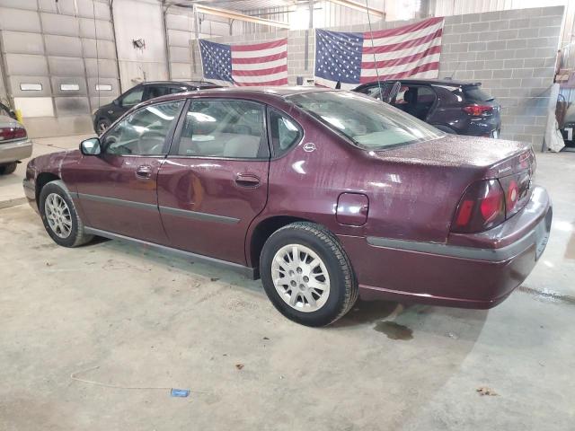 2G1WF52EX39411035 - 2003 CHEVROLET IMPALA BURGUNDY photo 2