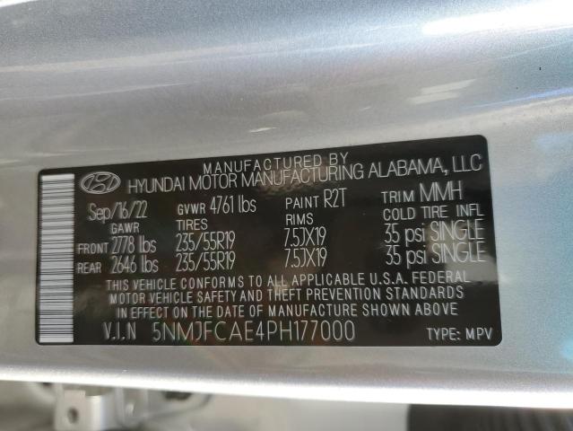 5NMJFCAE4PH177000 - 2023 HYUNDAI TUCSON SEL SILVER photo 12