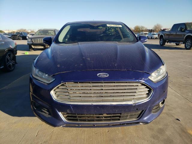 3FA6P0K99DR102832 - 2013 FORD FUSION TITANIUM BLUE photo 5