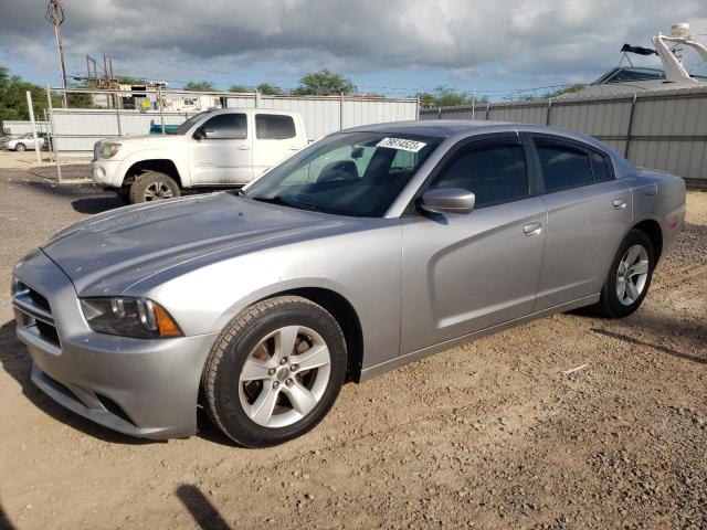 2C3CDXBG0EH215616 - 2014 DODGE CHARGER SE GRAY photo 1