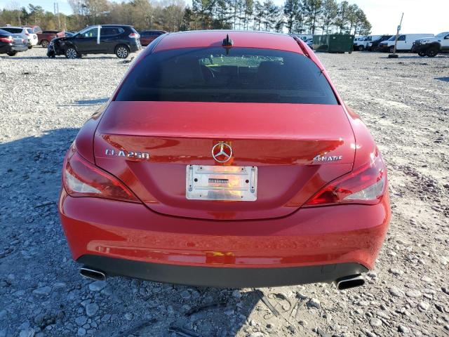 WDDSJ4GB8GN336650 - 2016 MERCEDES-BENZ CLA 250 4MATIC RED photo 6