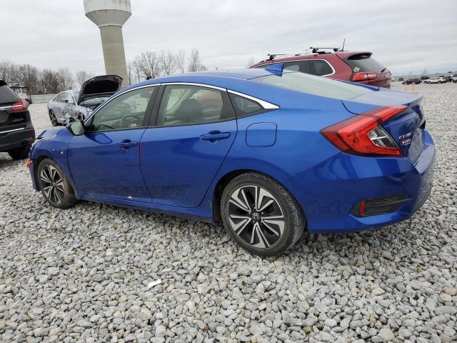 JHMFC1F32JX036546 - 2018 HONDA CIVIC EX BLUE photo 2