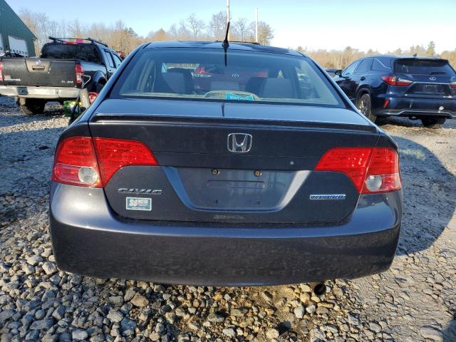 JHMFA36217S031966 - 2007 HONDA CIVIC HYBRID BLUE photo 6