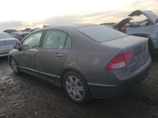 2HGFA165X8H314294 - 2008 HONDA CIVIC LX GRAY photo 2