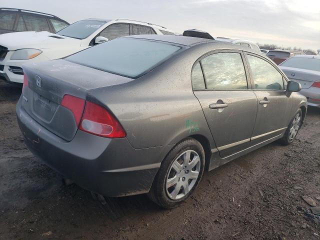 2HGFA165X8H314294 - 2008 HONDA CIVIC LX GRAY photo 3