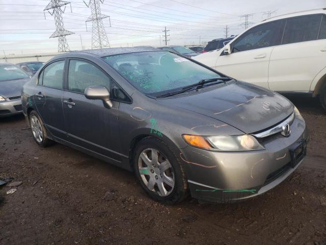 2HGFA165X8H314294 - 2008 HONDA CIVIC LX GRAY photo 4