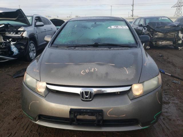 2HGFA165X8H314294 - 2008 HONDA CIVIC LX GRAY photo 5