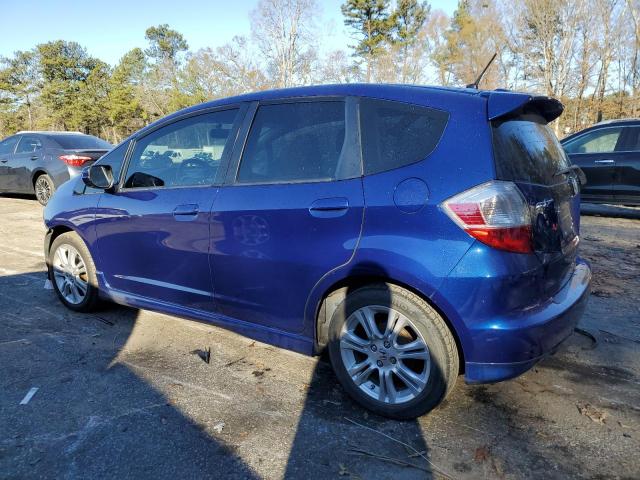 JHMGE8H40AS023319 - 2010 HONDA FIT SPORT BLUE photo 2