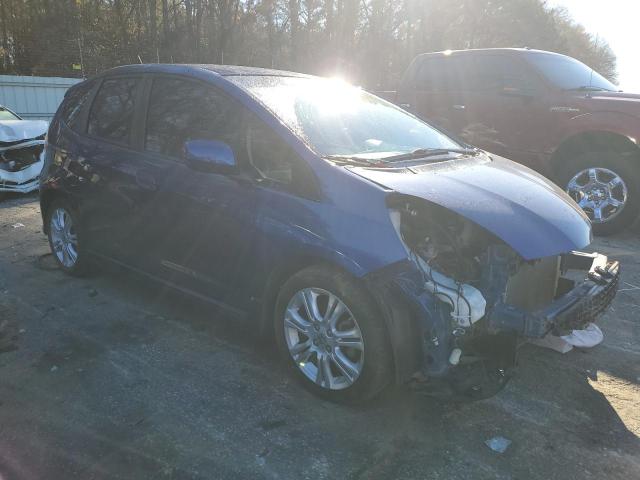 JHMGE8H40AS023319 - 2010 HONDA FIT SPORT BLUE photo 4