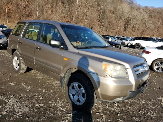 2HKYF18166H547841 - 2006 HONDA PILOT LX TAN photo 4