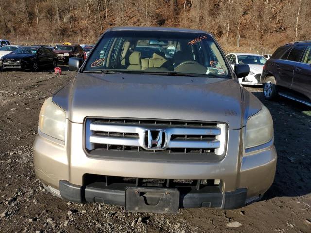 2HKYF18166H547841 - 2006 HONDA PILOT LX TAN photo 5