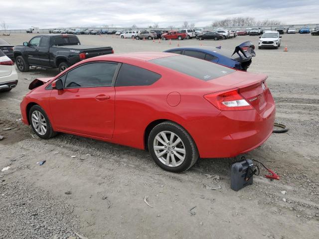 2HGFG3B07CH525515 - 2012 HONDA CIVIC EXL წითელი ფოტო 2