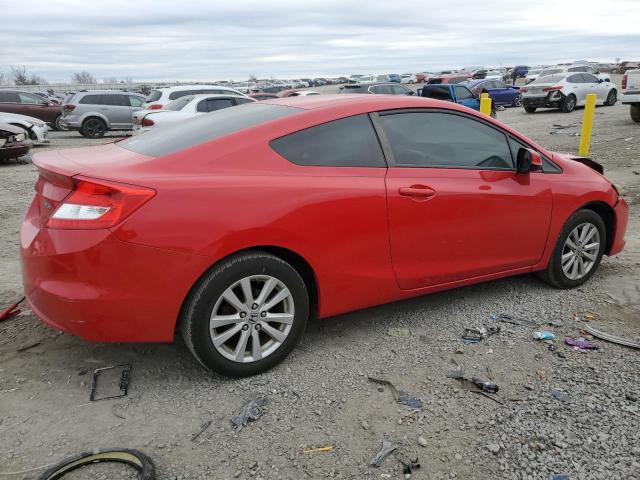 2HGFG3B07CH525515 - 2012 HONDA CIVIC EXL წითელი ფოტო 3