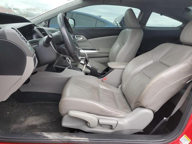 2HGFG3B07CH525515 - 2012 HONDA CIVIC EXL წითელი ფოტო 7