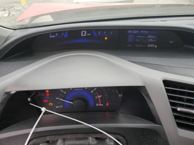 2HGFG3B07CH525515 - 2012 HONDA CIVIC EXL წითელი ფოტო 9