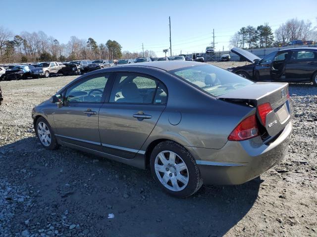 2HGFA16547H310255 - 2007 HONDA CIVIC LX GRAY photo 2