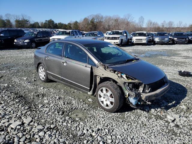 2HGFA16547H310255 - 2007 HONDA CIVIC LX GRAY photo 4