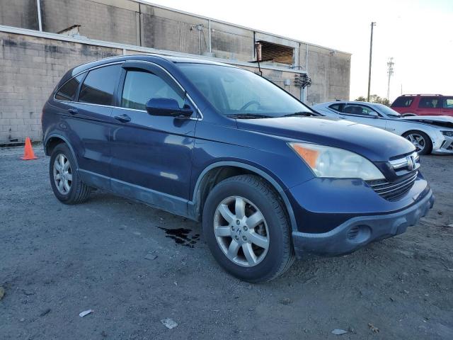 JHLRE48757C093160 - 2007 HONDA CR-V EXL BLUE photo 4