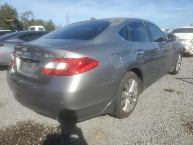 JN1EY1AP6DM650131 - 2013 INFINITI M35H GRAY photo 3