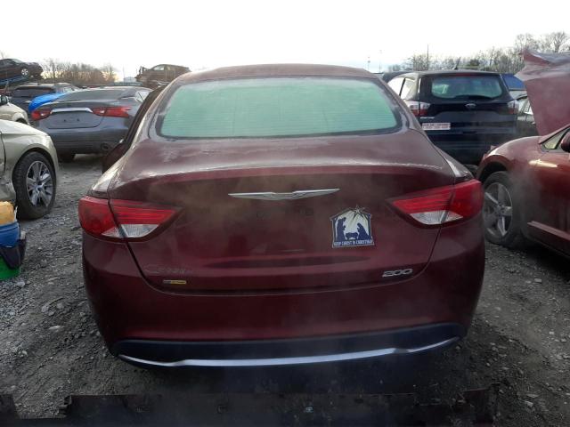 1C3CCCABXGN179736 - 2016 CHRYSLER 200 LIMITED BURGUNDY photo 6