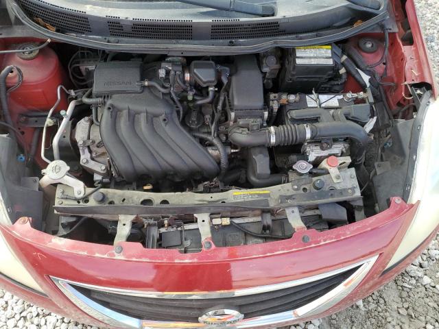 3N1CN7AP9EK442961 - 2014 NISSAN VERSA S RED photo 11