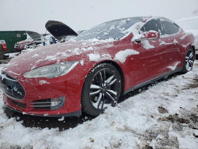 5YJSA1E21GF124344 - 2016 TESLA MODEL S RED photo 1