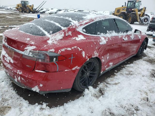 5YJSA1E21GF124344 - 2016 TESLA MODEL S RED photo 3