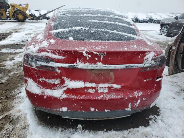 5YJSA1E21GF124344 - 2016 TESLA MODEL S RED photo 6