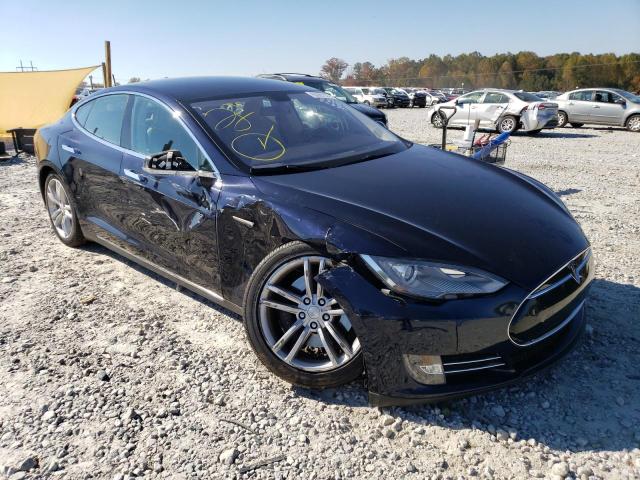 5YJSA1S13EFP43052 - 2014 TESLA MODEL S BLUE photo 9