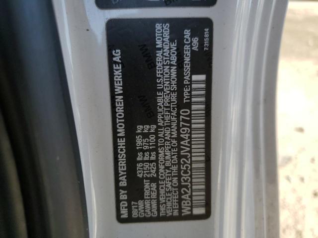 WBA2J3C52JVA49770 - 2018 BMW 230XI WHITE photo 13