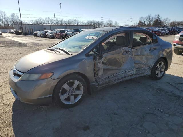 1HGFA16866L128133 - 2006 HONDA CIVIC EX SILVER photo 1