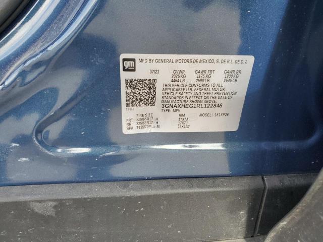 3GNAXHEG1RL122846 - 2024 CHEVROLET EQUINOX LS BLUE photo 14