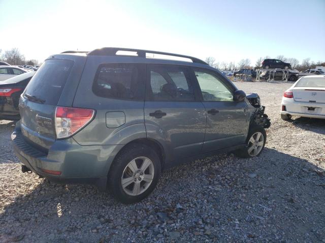 JF2SH6BC1AH773074 - 2010 SUBARU FORESTER XS Синьо-зелений фото 3