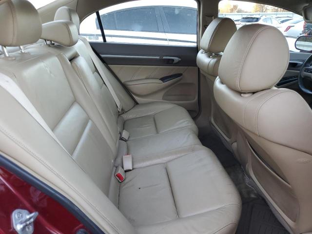1HGFA16988L091615 - 2008 HONDA CIVIC EXL წითელი ფოტო 10