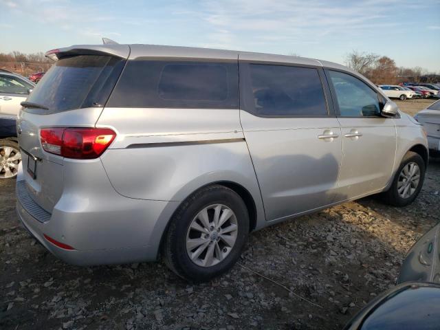 KNDMA5C15F6016409 - 2015 KIA SEDONA L SILVER photo 3