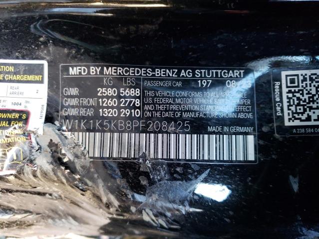 W1K1K5KB8PF208425 - 2023 MERCEDES-BENZ E 450 4MATIC BLACK photo 13